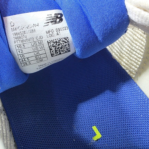 New Balance FuelCell‎ Propel v4 Mens 10.5 Running Shoes White Blue MFCPRCW4 main image 8